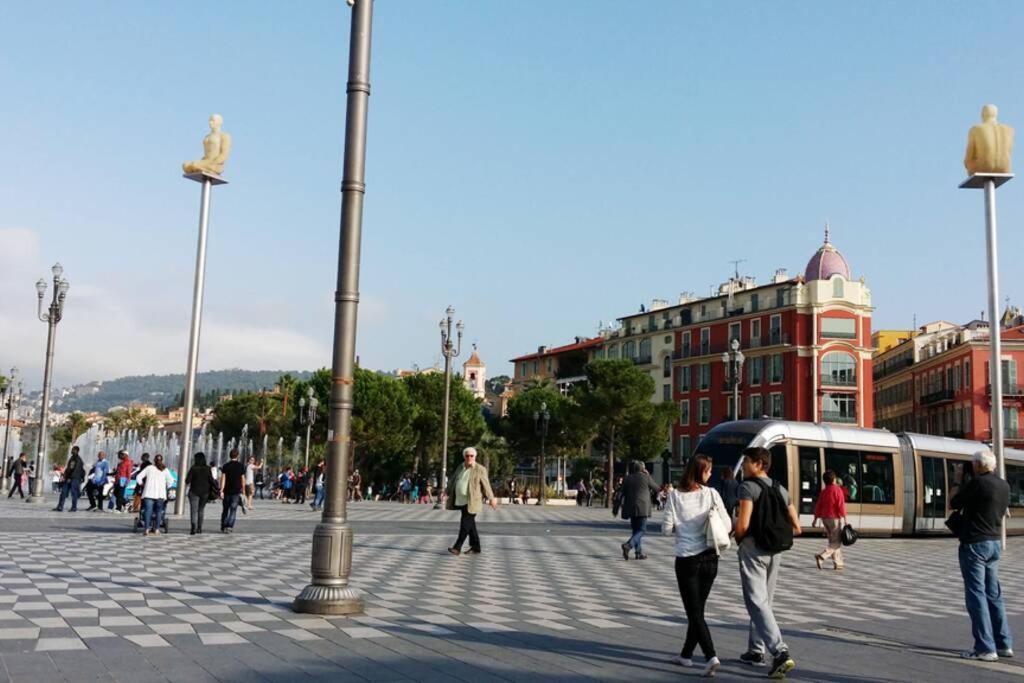 Spacious 3 Bedroom Flat Nice Center - Magnificent View-Parking Екстериор снимка