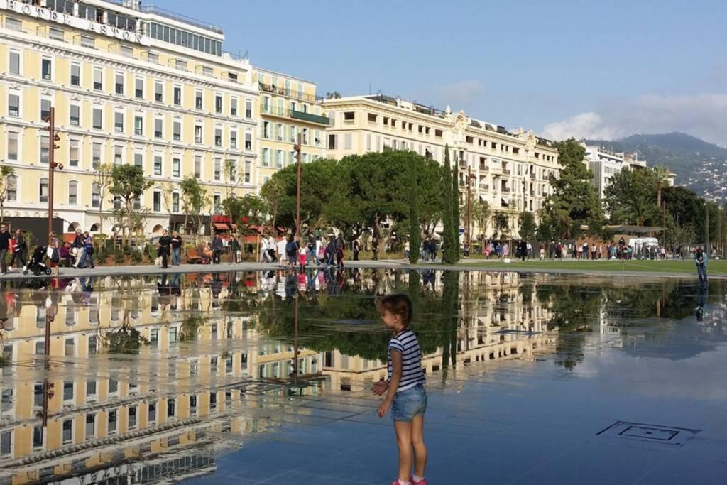 Spacious 3 Bedroom Flat Nice Center - Magnificent View-Parking Екстериор снимка
