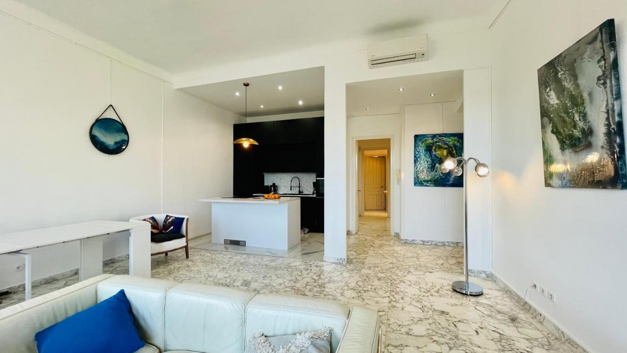 Spacious 3 Bedroom Flat Nice Center - Magnificent View-Parking Екстериор снимка