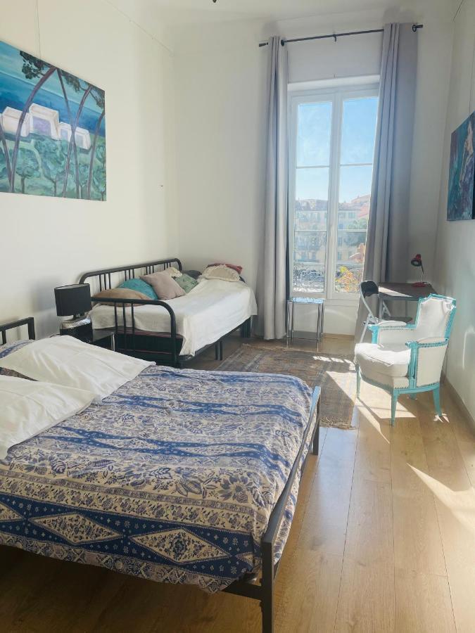 Spacious 3 Bedroom Flat Nice Center - Magnificent View-Parking Екстериор снимка