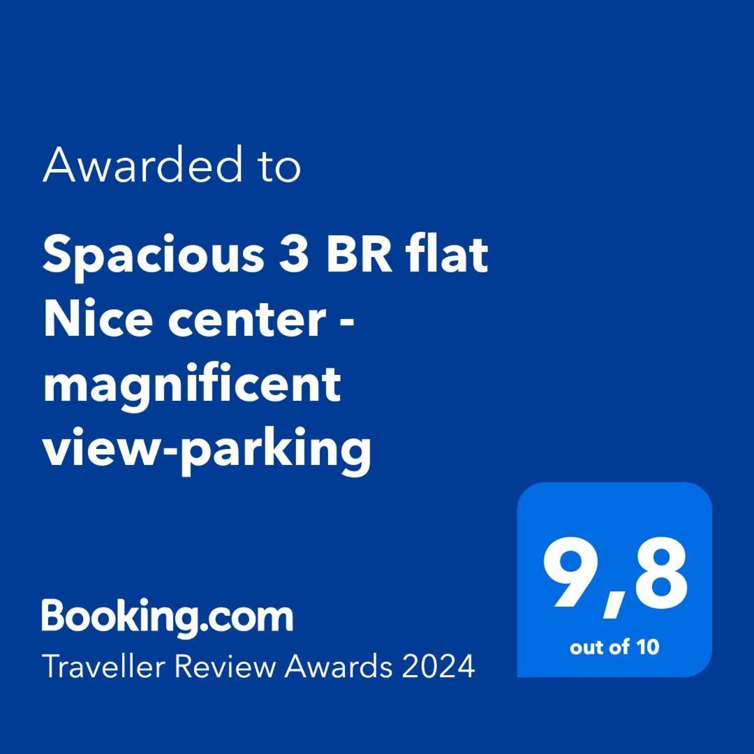 Spacious 3 Bedroom Flat Nice Center - Magnificent View-Parking Екстериор снимка