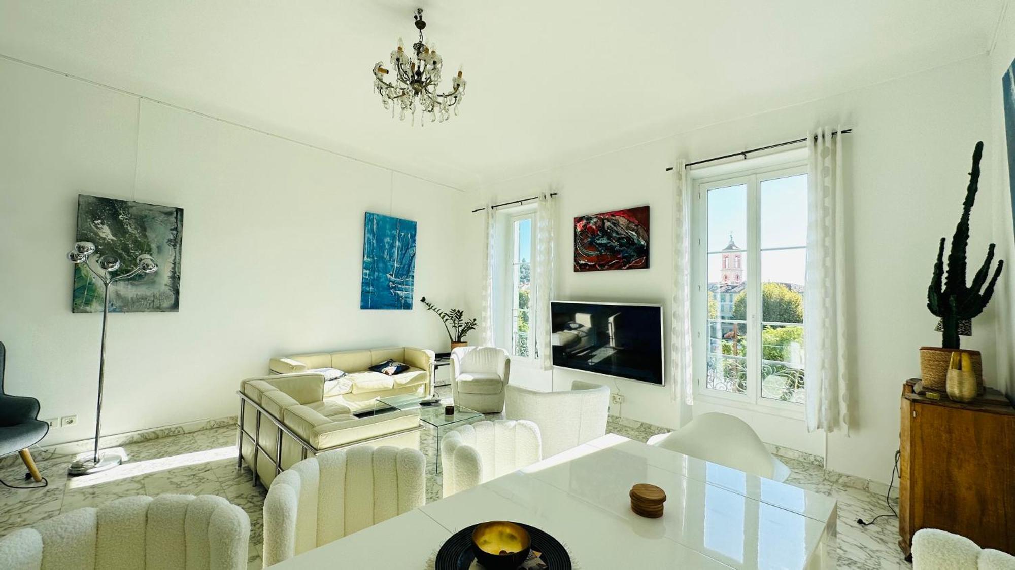 Spacious 3 Bedroom Flat Nice Center - Magnificent View-Parking Екстериор снимка